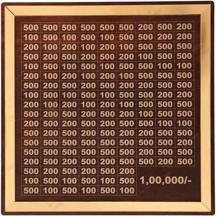 Wooden Piggy Bank 100000 Rs